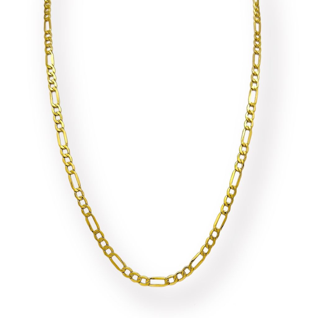Cadena de oro 18 k para hombre tejido 3*1